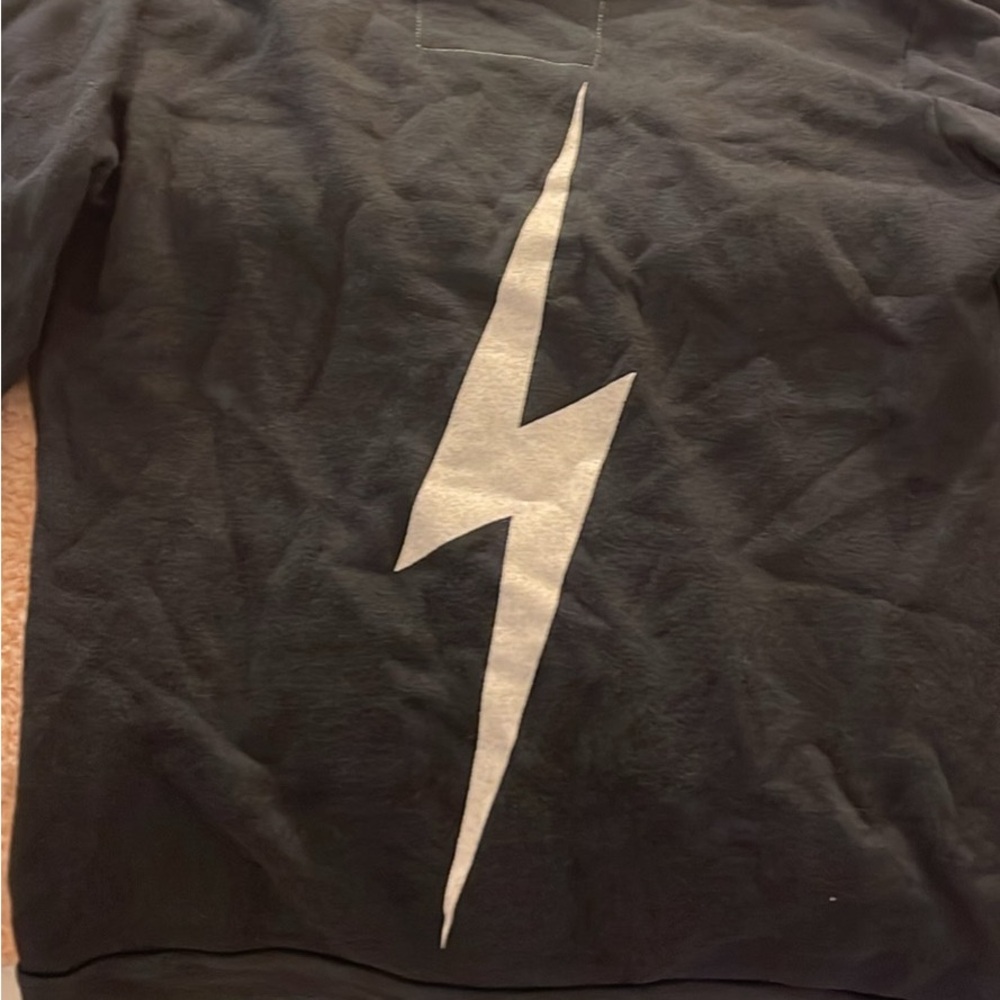 Aviator nation dark grey zip up hoodie